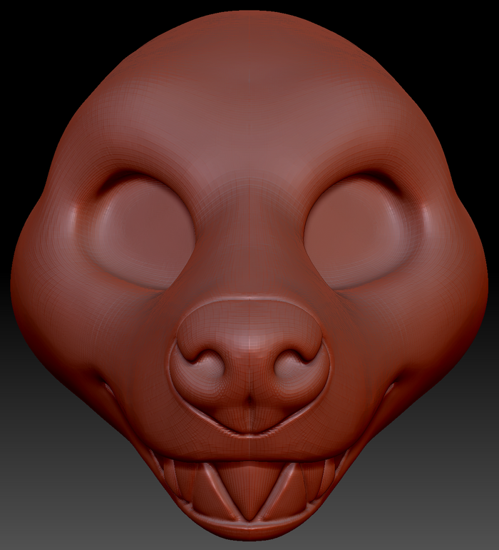 Gender Neutral Hyena Head Base Variant 2