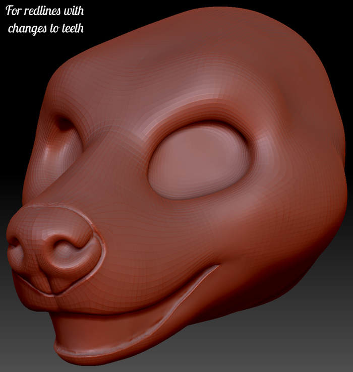 Gender Neutral Hyena Head Base Variant 2