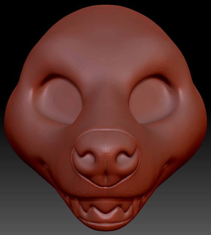 Gender Neutral Hyena Head Base Variant 3