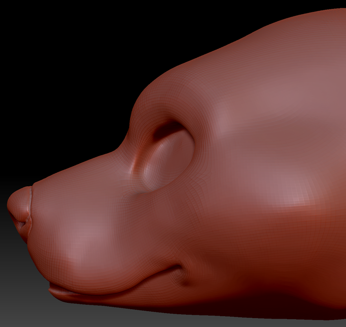 Gender Neutral Pitbull Static Jaw Head Base Variant 1