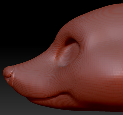 Gender Neutral Raccoon Head Base Variant 1