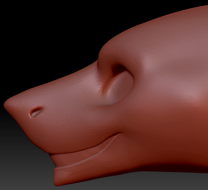 Gender Neutral Sergal Static Jaw Head Base
