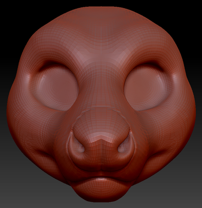 Gender Neutral Tasmanian Devil Head Base