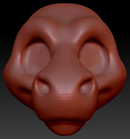 Gender Neutral Toony Angel Dragon Head Base Variant 1
