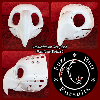 Gender Neutral Toony Bird Head Base Variant 5