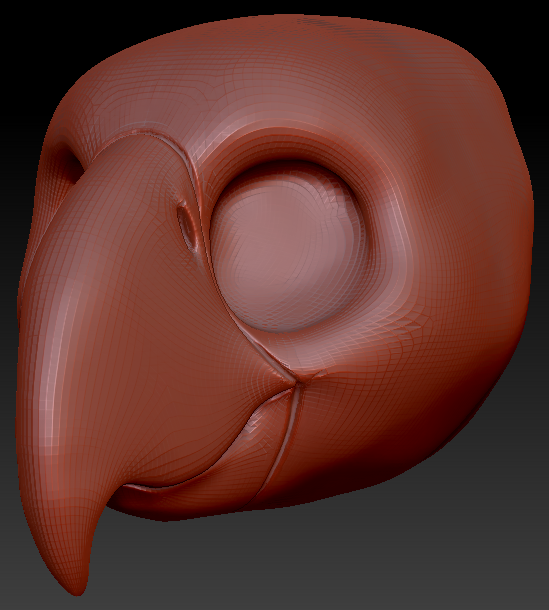 Gender Neutral Toony Bird Head Base Variant 5