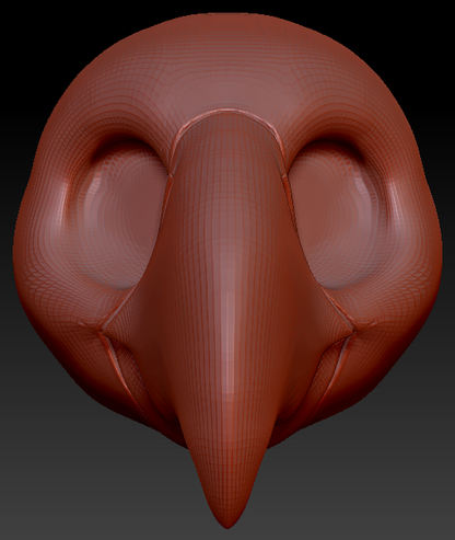 Gender Neutral Toony Bird Head Base Variant 5