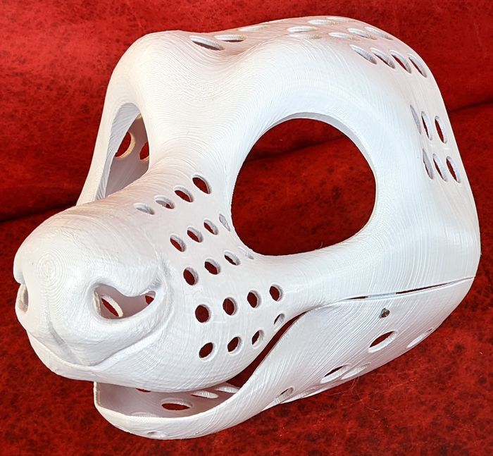 Gender Neutral Toony Hyena Static Jaw Head Base Variant 1