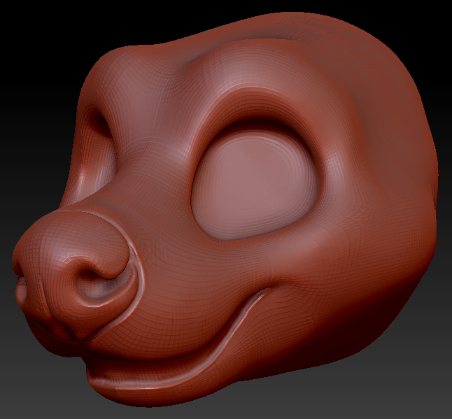 Gender Neutral Toony Hyena Static Jaw Head Base Variant 1