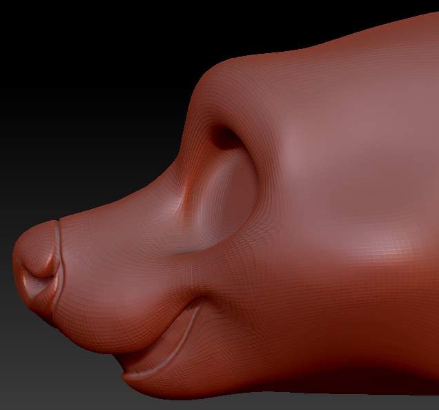 Gender Neutral Toony Hyena Static Jaw Head Base Variant 1