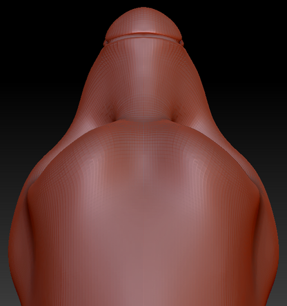 Gender Neutral Toony Hyena Static Jaw Head Base Variant 1