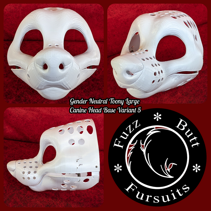 Gender Neutral Toony Large Canine Head Base Variant 5
