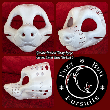 Gender Neutral Toony Large Canine Head Base Variant 5