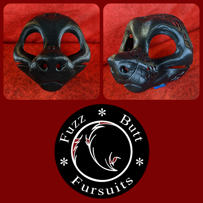Gender Neutral Toony Large Canine Head Base Variant 5