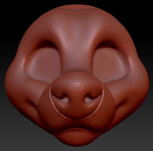 Gender Neutral Toony Large Canine Head Base Variant 5