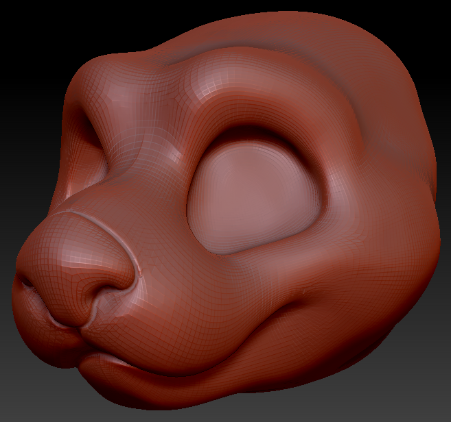 Gender Neutral Toony Otter Head Base Variant 1