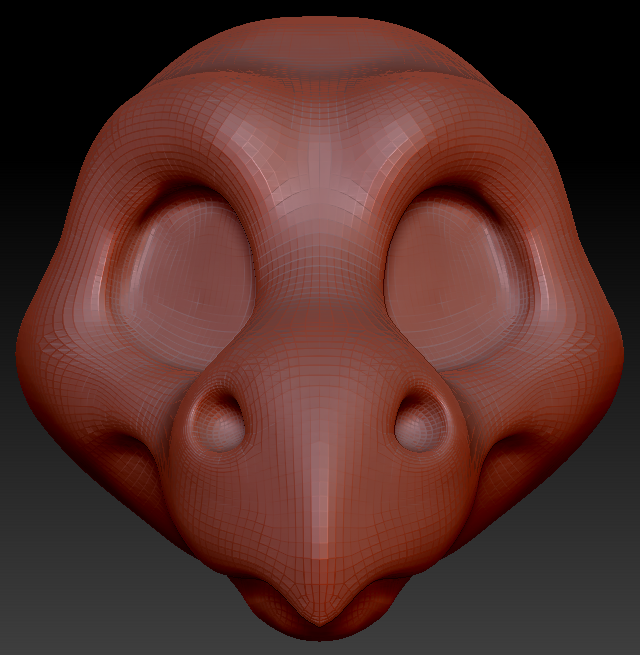Gender Neutral Toony Point-nosed Dragon Head Base Variant 1