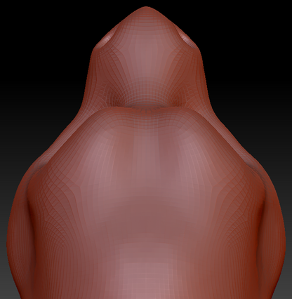 Gender Neutral Toony Point-nosed Dragon Head Base Variant 1