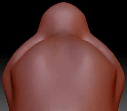 Gender Neutral Toony Round-nosed Dragon Head Base Variant 3