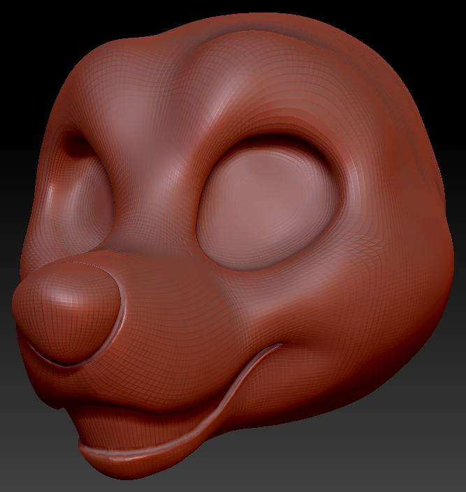 Gender Neutral Toony Small Canine Static Jaw Head Base Variant 1