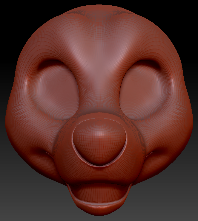 Gender Neutral Toony Small Canine Static Jaw Head Base Variant 1