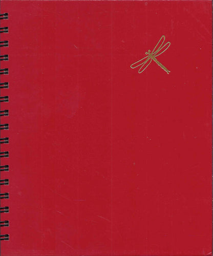 (Graphic Only) Red Cover with and Image of a Golden Dragonfly