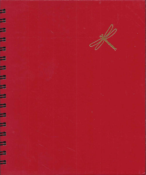 (Graphic Only) Red Cover with and Image of a Golden Dragonfly