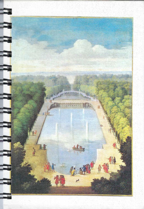 (Graphic Only) White Cover with an Image of a Fountain and Trees