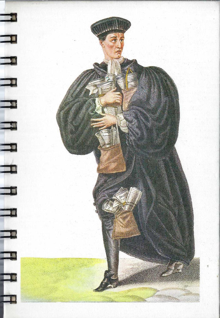 (Graphic Only) White Cover with an Image of a Person Wearing a Black Hat and Gown