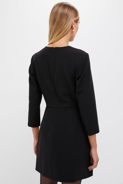 Black Crepe Haley Dress