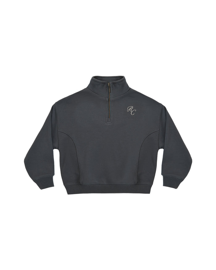 half zip sweatshirt in midnight