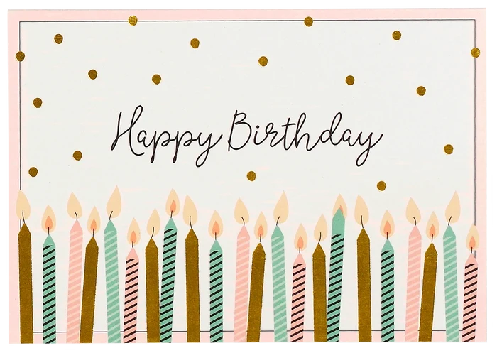 "Happy Birthday" Note Cards