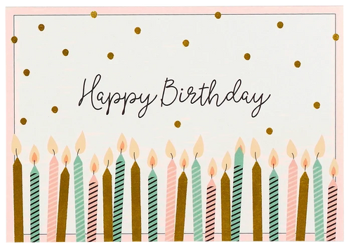 "Happy Birthday" Note Cards