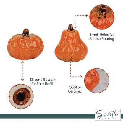 Harvest Salt and Pepper Shakers - Orange