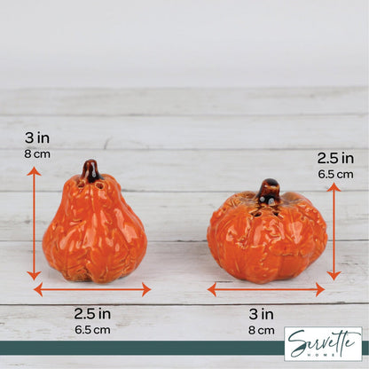 Harvest Salt and Pepper Shakers - Orange