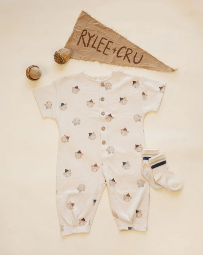 hayes jumpsuit in winter bears