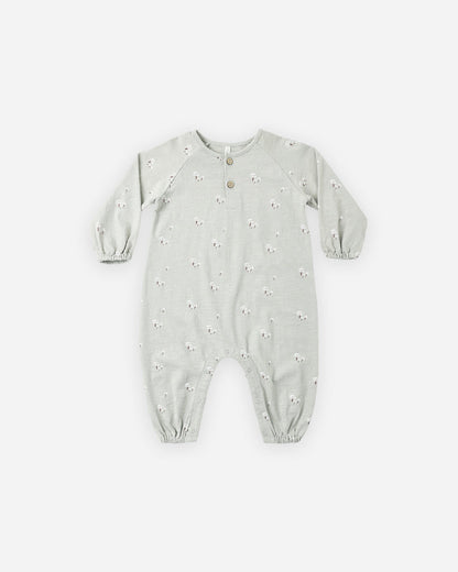 Henley Jumpsuit in Mushrooms
