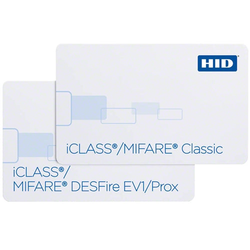 HID 2520 iClass MIFARE Classic or MIFARE DESFire EV1 standard PVC card with proximity technology