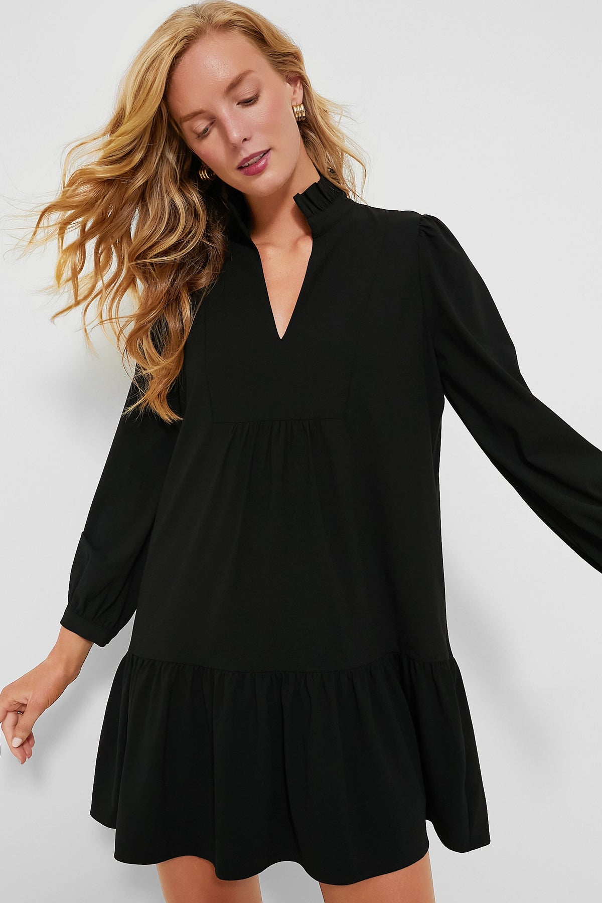 Black Crepe Palmerston Dress