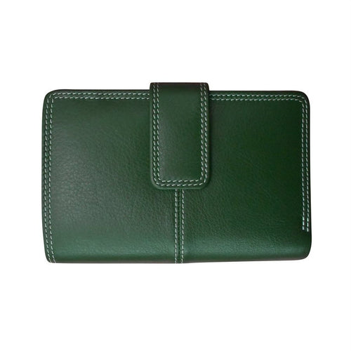 Hunter Green Leather Midi Wallet