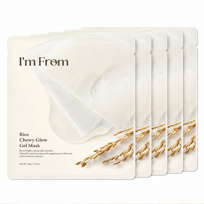[I'm from] Rice Chewy Glow Gel Mask 34g*5EA