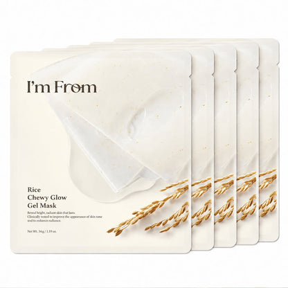 [I'm from] Rice Chewy Glow Gel Mask 34g*5EA
