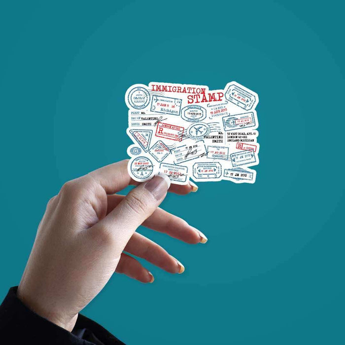 Immigration Stamp sticker - Stickers | STICK IT UP