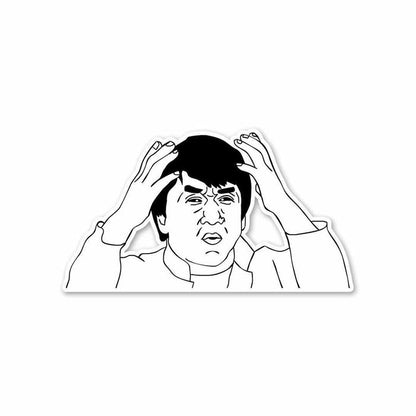 Jackie Chan Says What? Sticker - Stickers | STICK IT UP