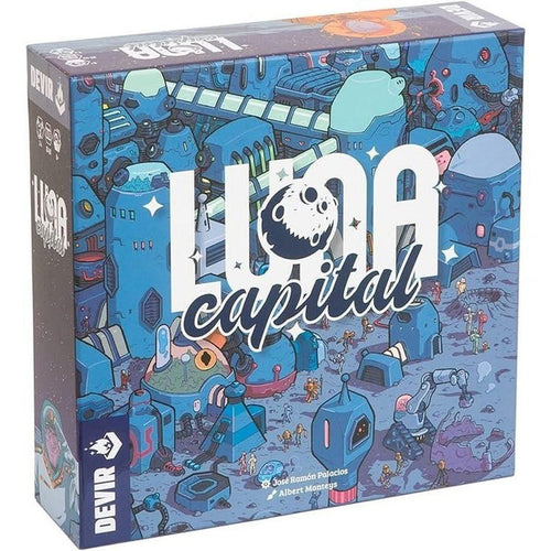 Jeu de Société sur Le Thème de l'espace - Jeu de stratégie - Jeu de Plateau multijoueurs Devir - Luna Capital -