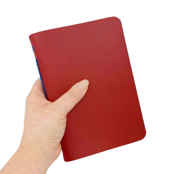 OB206 $58 - Large Red Mixed Paper Journal