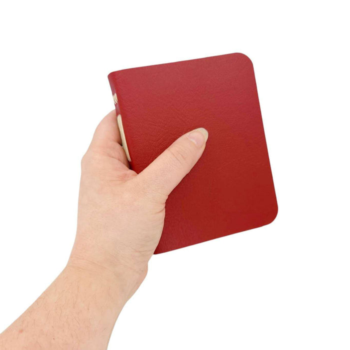 OB106 $48 - Small Red Mixed Paper Journal
