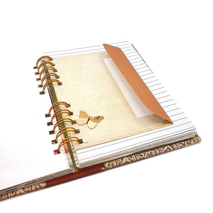 Journal - Wire-Bound Mixed Paper Notebook (Cookbook Theme, Assorted) by Original Brooks