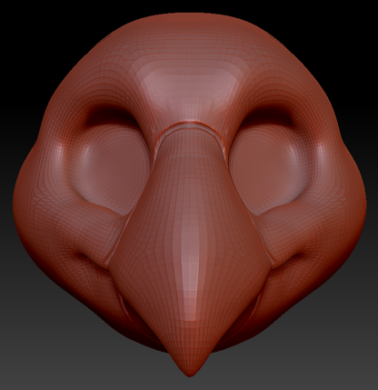Kemono Toony Bird Head Base Variant 1