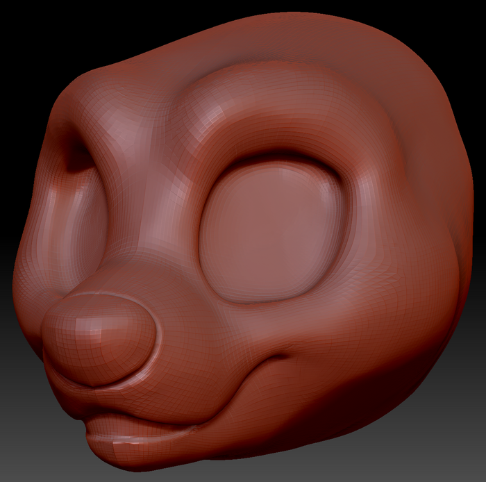 Kemono Toony Canine Static Jaw Head Base Variant 3